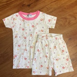 Llama Pajamas Set Shorts Tshirt Patterned Size 3T Girls